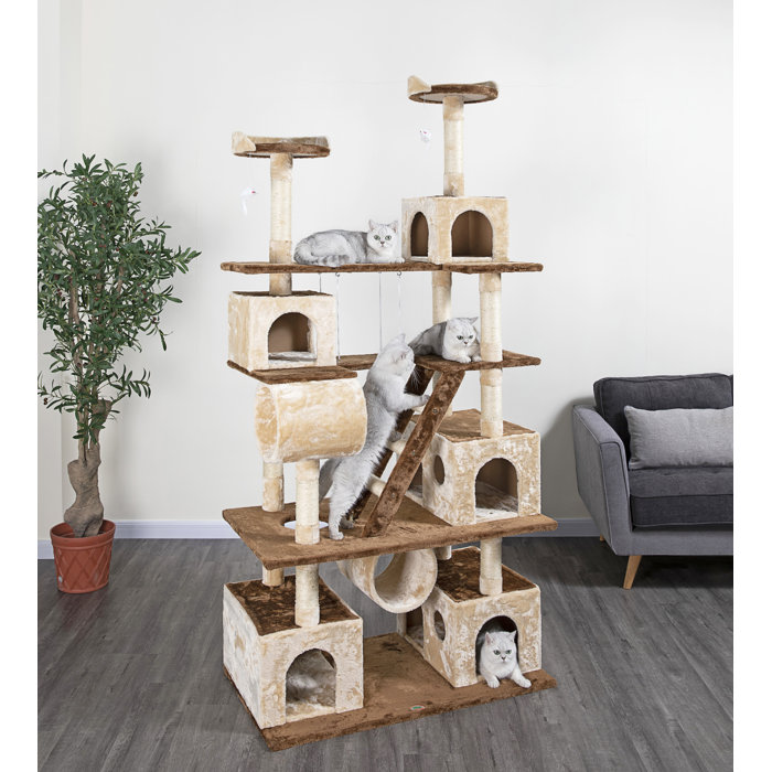 Go Pet Club 87.5" Cat Tree & Reviews Wayfair